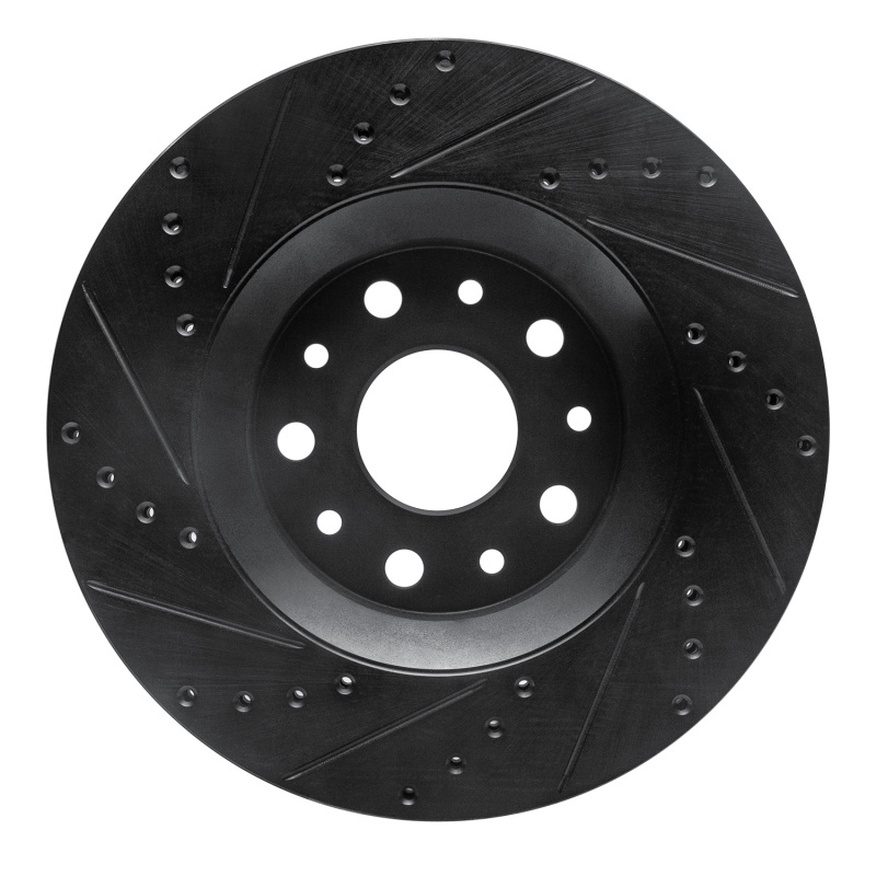 Dodge Sprinter 2500 Brake Rotor (1) - Rear Right - R1 Concepts - Drilled & Slotted - Black - `02-`18